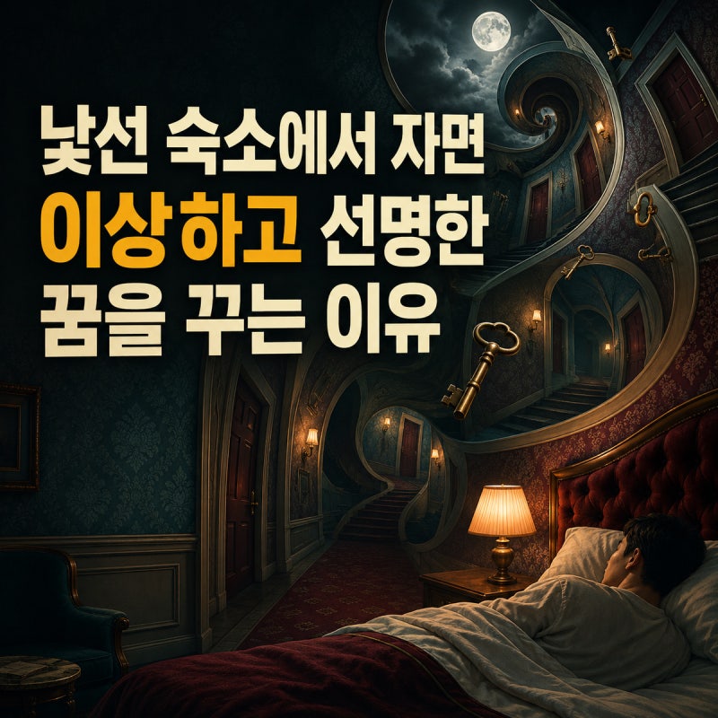 낯선 숙소에서 자면 이상하고 선명한 꿈을 꾸는 이유