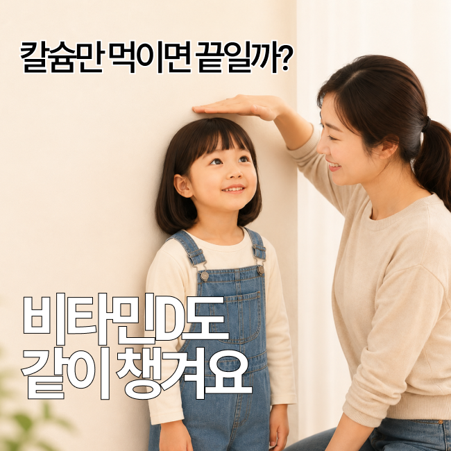 키 작은 6살 아이, 칼슘만 먹이면 될까? 비타민D까지 같이 챙기는 이유