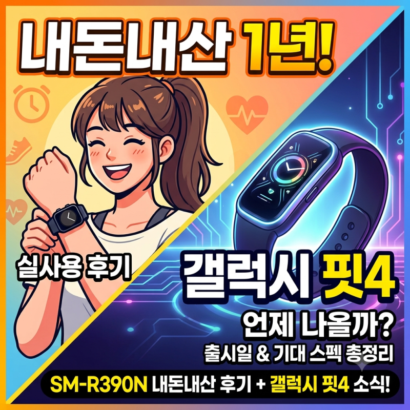삼성전자 갤럭시 핏3 SM-R390N 내돈내산 1년 써보고 느낀 실사용 후기 (갤럭시 핏4 언제 나올까? ....