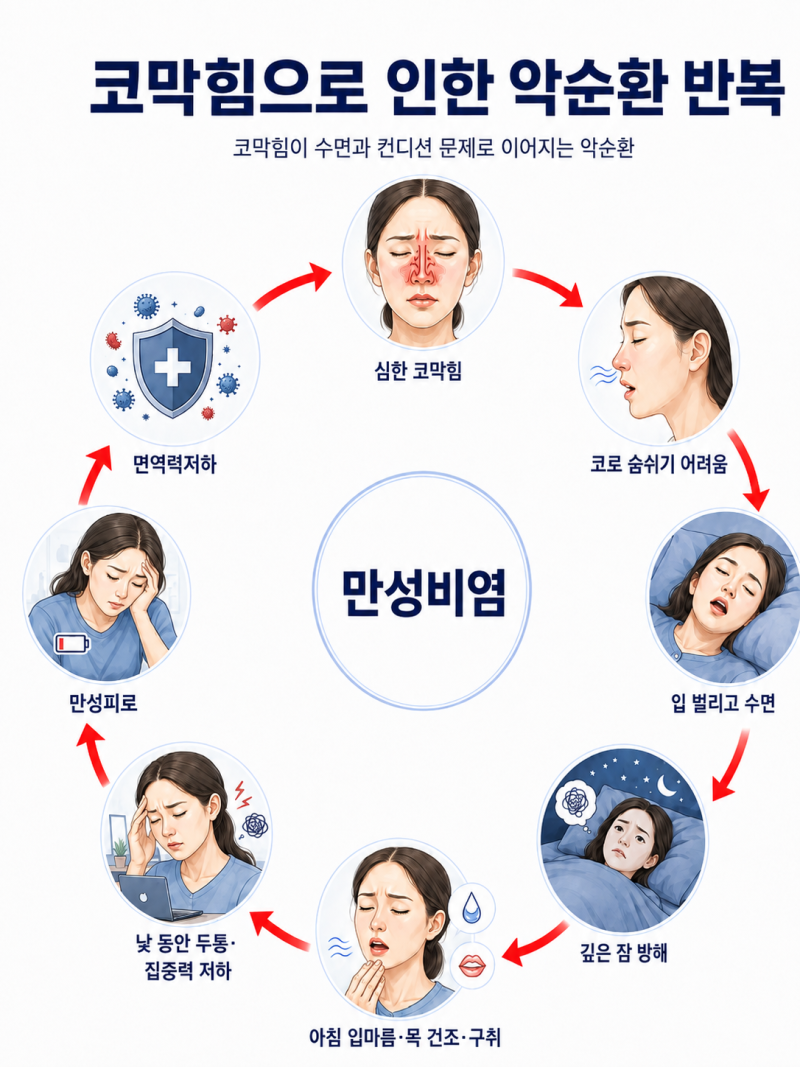 20년 된 만성비염, 알레르기비염 코막힘·두통·입마름·구취·수면의 질 까지 달라진 사례