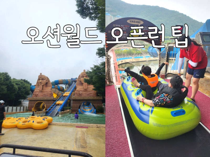 오션월드 오픈런팁 오션월드지도 썬배드자리추천 놀이기구 추천