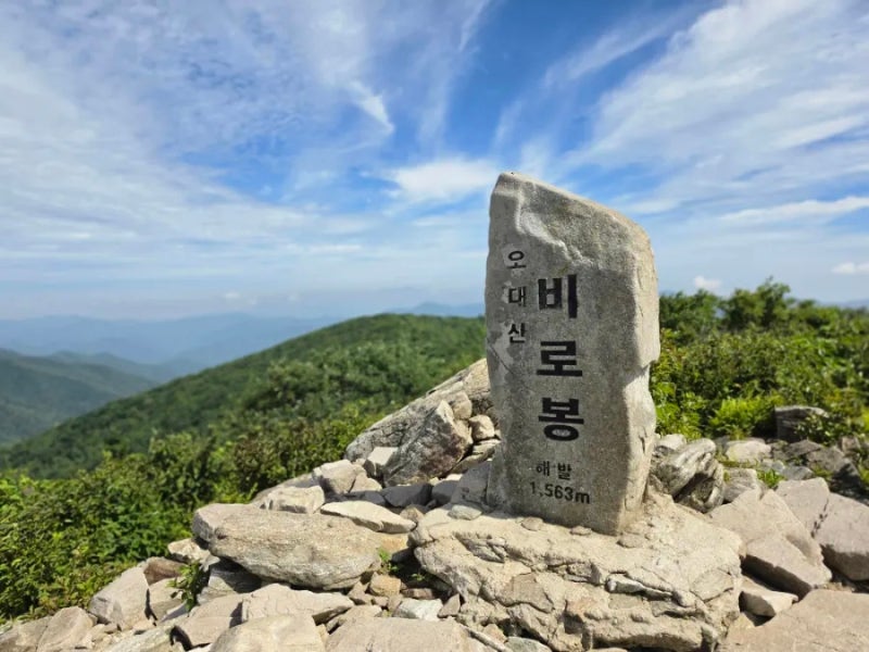 오대산 비로봉, 노인봉  최단코스 연계산행 | 블랙야크 명산100 인증 원점회귀 산행