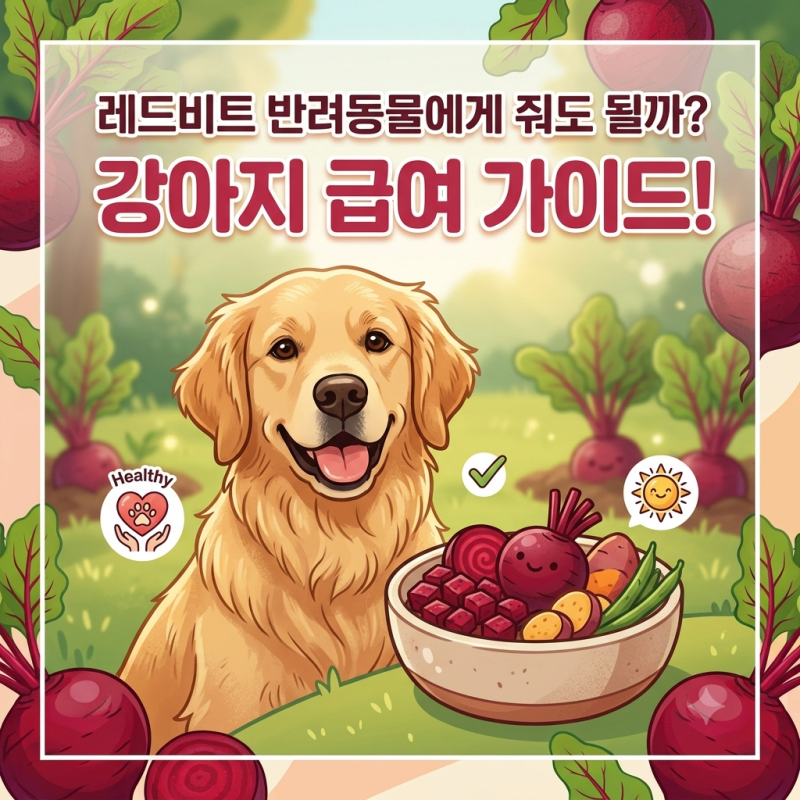 레드비트 반려동물에게 줘도 될까? 강아지 급여 가이드