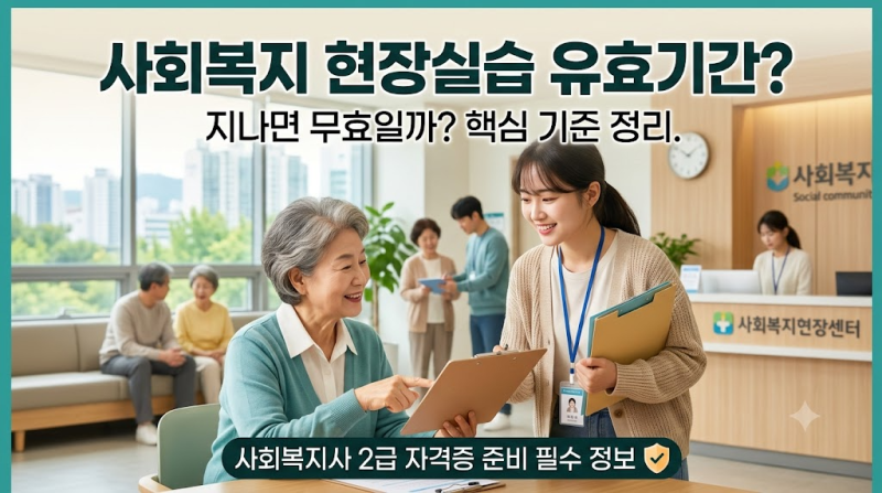 사회복지사 2급 실습 유효기간과 주의사항