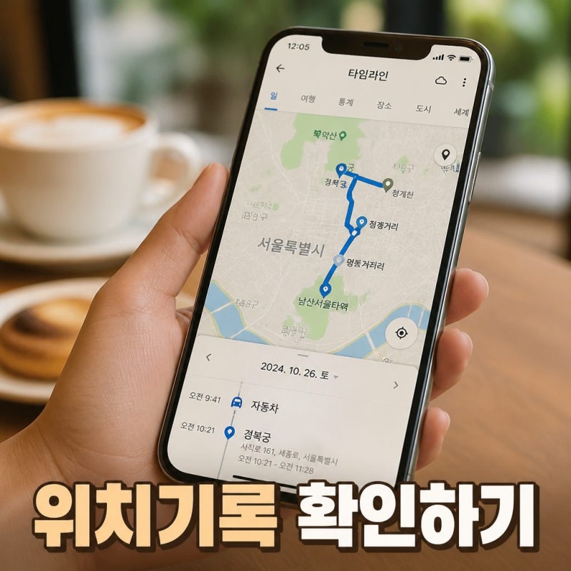 구글 타임라인 보는법 위치 기록 확인하기