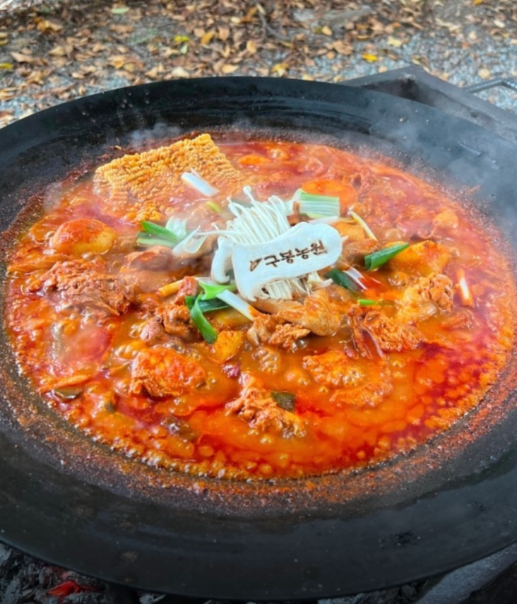 생생정보 솥뚜껑 닭볶음탕 75,000원 춘천 맛집 위치 어디인가요? 구봉농원 메뉴가격 궁금해요