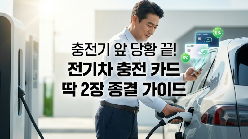 "충전기 앞에서 당황하셨죠?" 2026 전기차 충전 카드 딱 2장으로 끝내기: 환경부 이음카드 로밍....