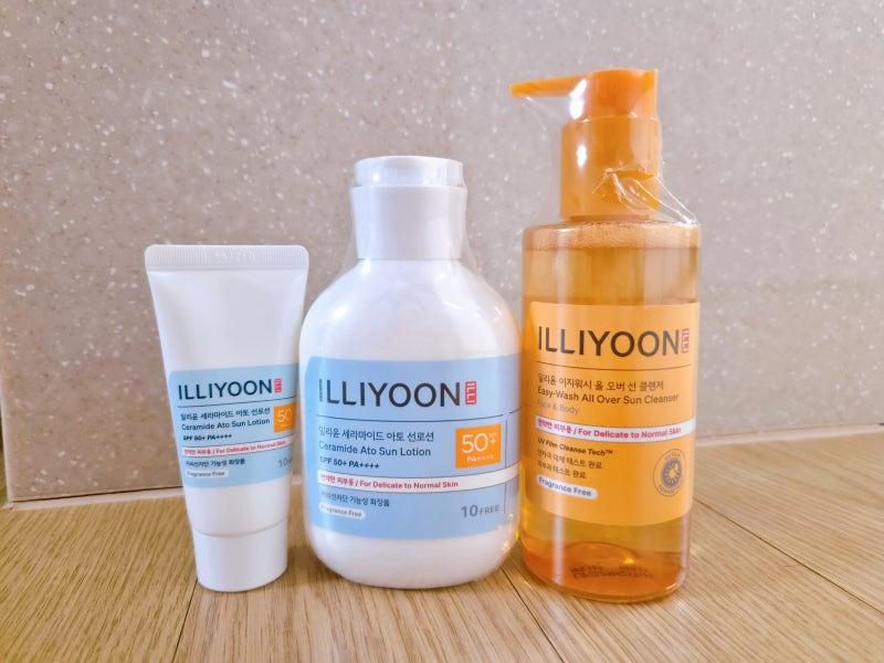 일리윤 세라마이드 아토 선로션 180ml 내돈내산 후기｜이지워시 올 오버 선 클렌저 같이 써본 ....