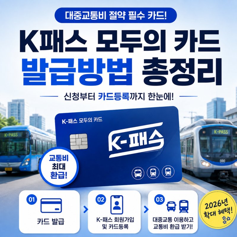 K패스 모두의 카드 발급 방법 총정리, 신한카드 신청부터 등록까지