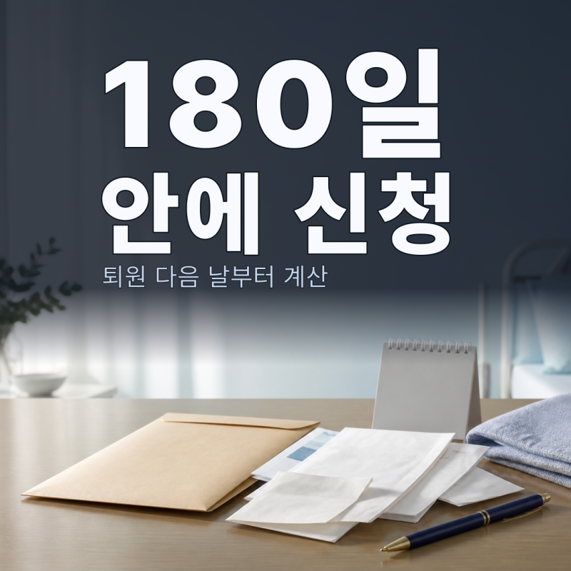 재난적의료비, 퇴원 다음 날부터 180일 안에 신청