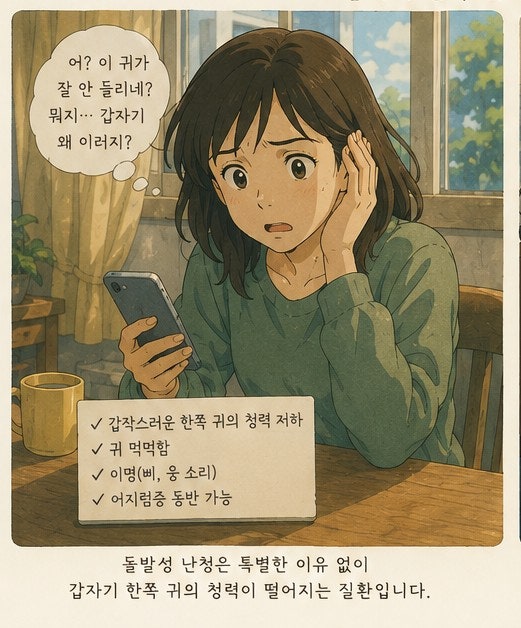 돌발성난청이란? 돌발성난청 원인과 증상 알아보기