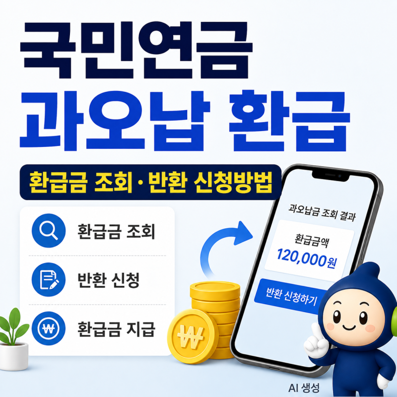 국민연금 과오납 환급｜환급금 조회·반환 신청방법