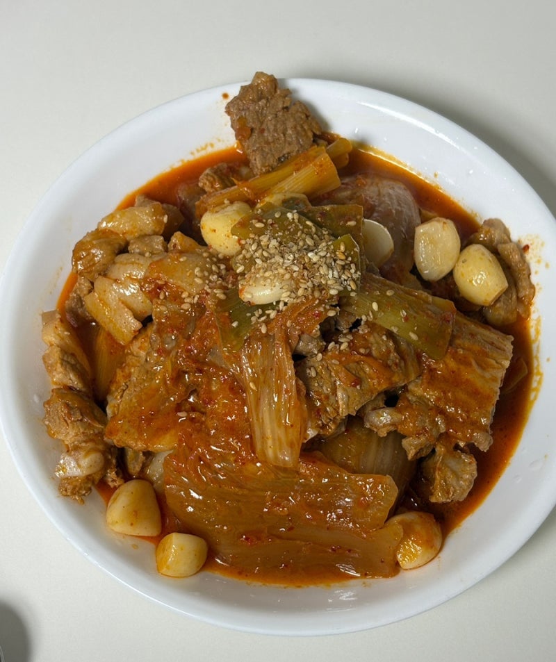 류수영 김치찜 레시피｜밥도둑 김치찜 만들기