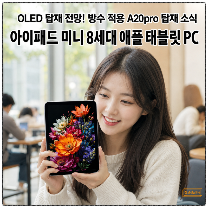“드디어 OLED 탑재 전망” 아이패드 미니 8세대 애플 태블릿 PC
