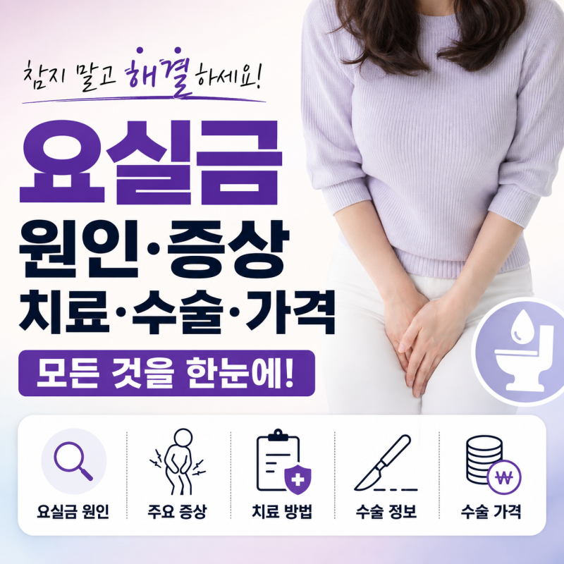 여성 요실금 원인부터 증상·치료·수술·가격까지, 참지 말고 알아야 할 것들