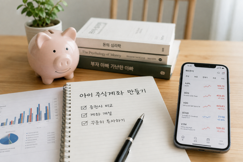 자녀 주식 계좌 가입 어플 추천비교 | 10년 20년 장기 투자 미래에셋증권 한국투자증권 혜택
