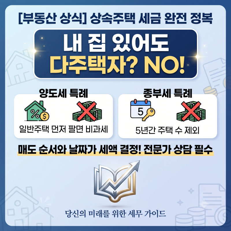 [부동산 상식] "내 집 있어도 1가구 2주택 아님?" 상속받은 주택, 양도세·종부세 셈법 바꿀 '주....