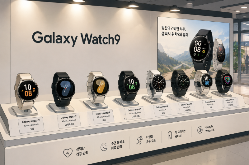 갤럭시 워치9 가격·스펙 총정리, 워치8에서 바꿀 만할까? 40mm·44mm 차이까지