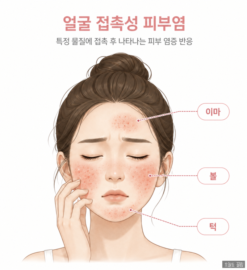 얼굴 접촉성 피부염 증상부터 치료까지