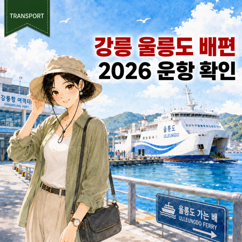 강릉 울릉도 배편 2026 시간표·요금｜씨스타5호 운항 확인