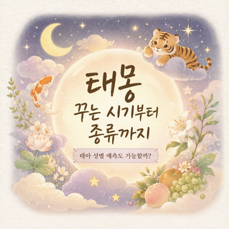 태몽 꾸는 시기부터 종류까지, 태아 성별 예측도 가능할까?