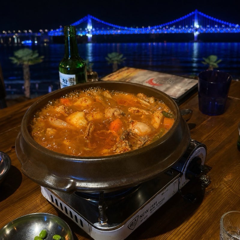 [부산 광안리 술집 뷰맛집] 목날 광안대교 오션뷰 한식주점 2차 늦게까지 영업하는 곳 솔직후....