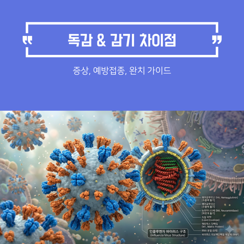 독감과 감기의 차이점 증상/예방접종/ 완치 가이드