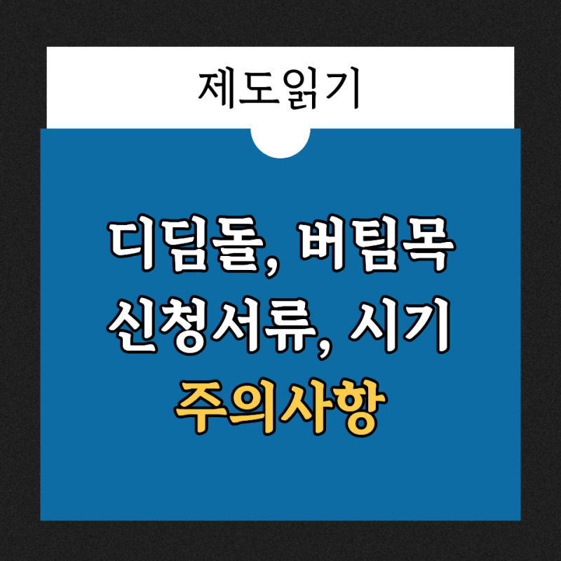 디딤돌·버팀목대출 신청방법, 자산심사부터 대출실행까지 순서는