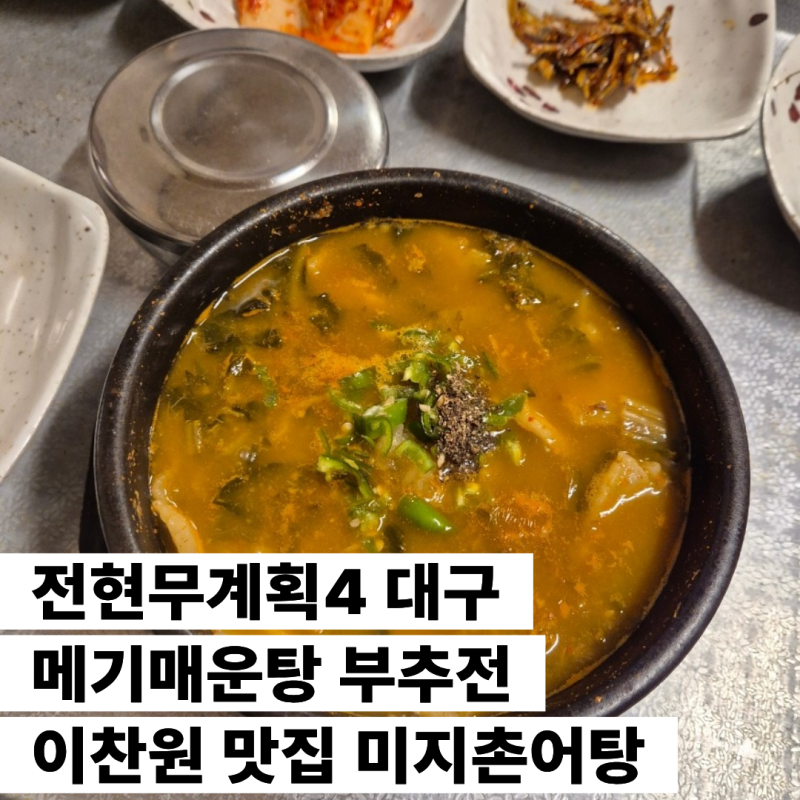 전현무계획4 대구 메기매운탕 부추전 이찬원 맛집 미지촌어탕