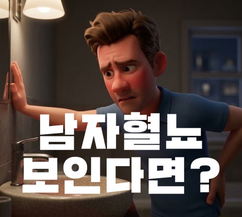 남자혈뇨 보인다면? 혈뇨원인부터 확인해야 돼요!