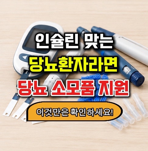 [당뇨관리] 인슐린 맞는 당뇨환자라면 꼭 알아두세요!| 당뇨 소모품 처방전부터 지원받는 방....