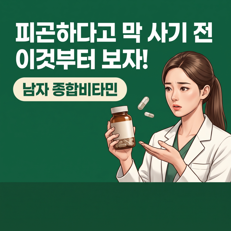 남자종합비타민, 피곤하다고 덜컥 고르기 전 함량표부터 확인하는 기준
