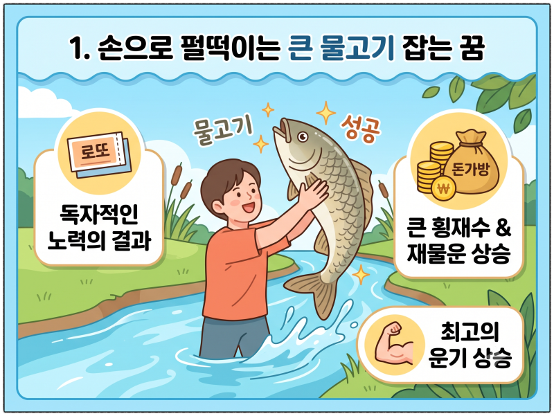물고기 잡는 꿈 해몽 재물운과 태몽 완벽 정리!