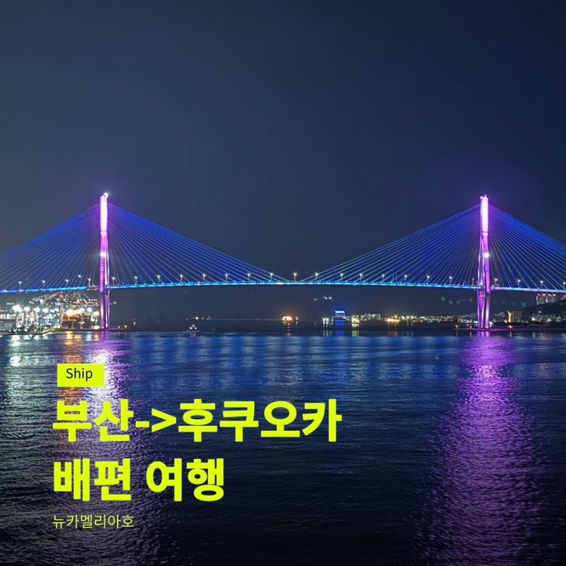 부산 후쿠오카 배편 왕복 가격 특가 예약 뉴카멜리아호 2인실 총정리