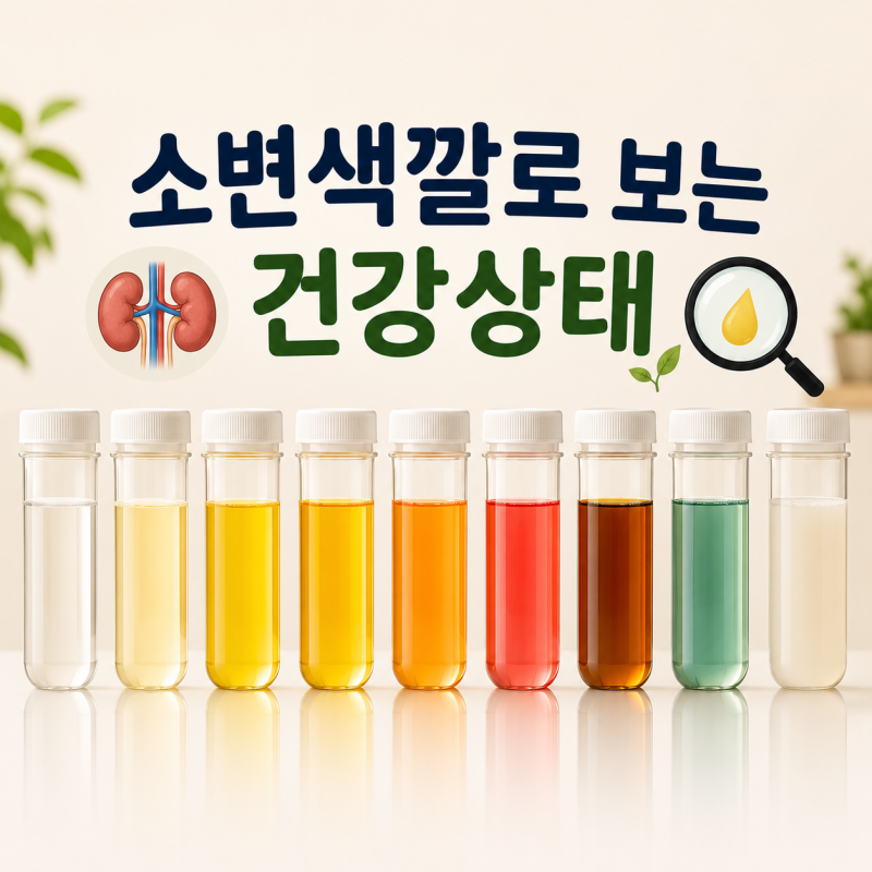 [소변 색깔로 보는 건강 상태] 이런 소변은 그냥 넘기지 마세요!
