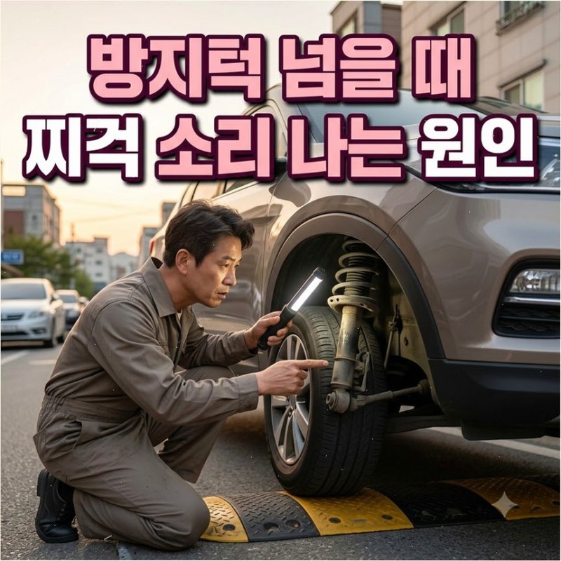 자동차 쇼바 쇼크업소버 고장 증상 방지턱 소음 왜 심해질까 오일 누유 발생 시 대처