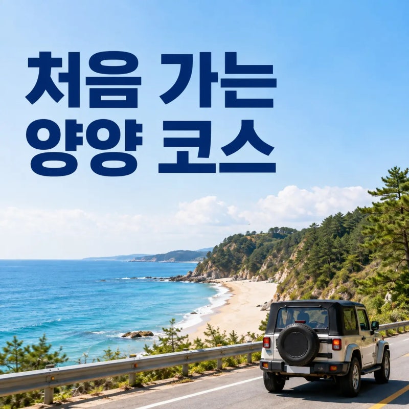 양양 가볼 만한 곳, 바다 따라 천천히 둘러보기 좋은 4곳