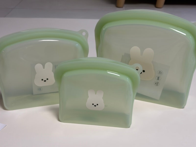 아기자기LAB 락앤락 실리콘 지퍼백, 냉동실부터 이유식 재료 보관까지