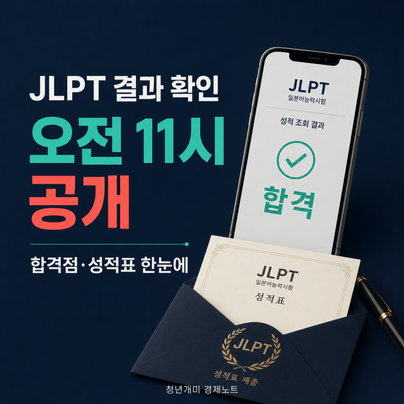 2026 JLPT 시험 결과 8월 27일 11시, 합격점·성적표 발송 총정리