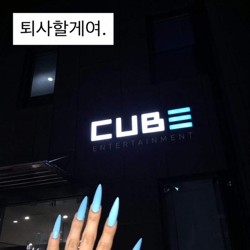 "아이들 소연 큐브 퇴사?" 퇴사할게여 한마디에 팬들 발칵