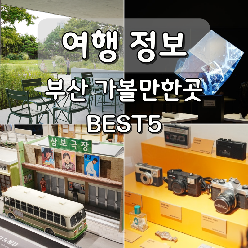 무료로 즐기는 부산 놀거리 실내 데이트 가볼만한곳 TOP5
