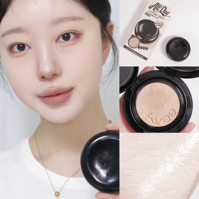 퓌 올데이 커버 블랙쿠션 17호 내돈내산, 지속력 무보정 후기