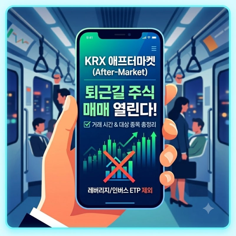 "퇴근길 주식 매매 열린다" 한국거래소 애프터마켓 거래 시간과 대상 종목 총정리