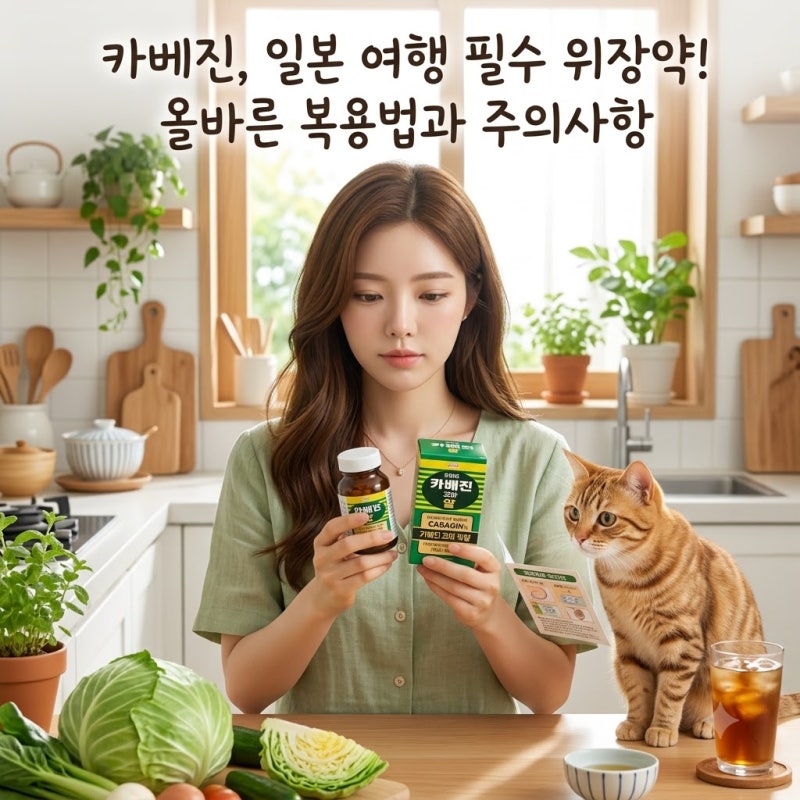 일본 여행 필수 위장약 카베진 올바른 복용법과 주의점