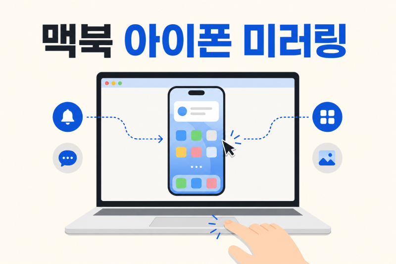 [맥북 시리즈16] 맥북 아이폰 미러링 사용법: 연결 조건·알림·복사·문제 해결