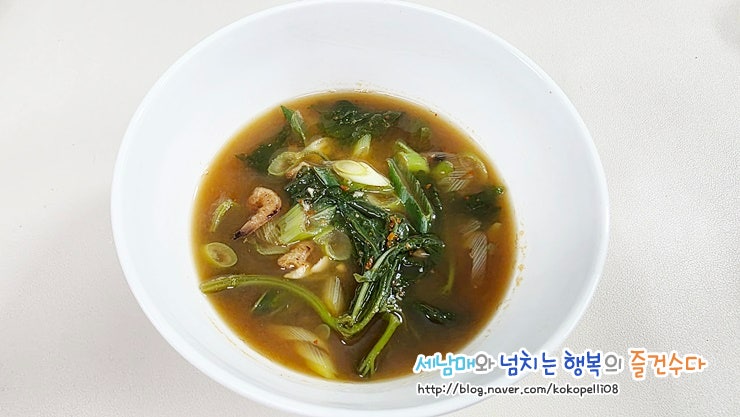 건새우 아욱된장국 끓이는법 아욱 손질법부터 보관법까지 구수한 아욱요리 레시피