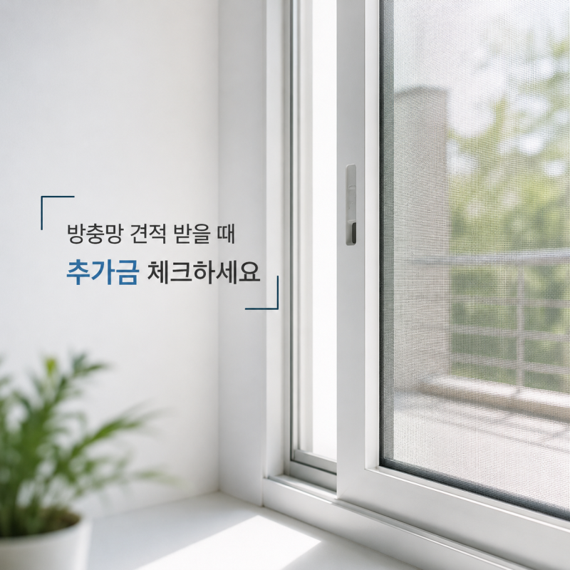 30평대 아파트 방충망 교체 비용, 견적 받을 때 왜 추가금이 생길까요? 6가지 이유