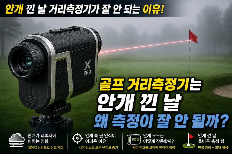 골프 거리측정기는 안개 낀 날 왜 측정이 잘 안 될까?