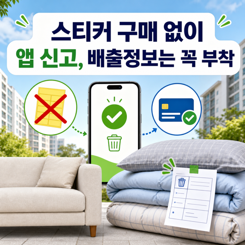 서초구 폐기물 스티커, ‘빼기’ 앱이면 안 사도 될까? 신고 후 배출정보 표시까지