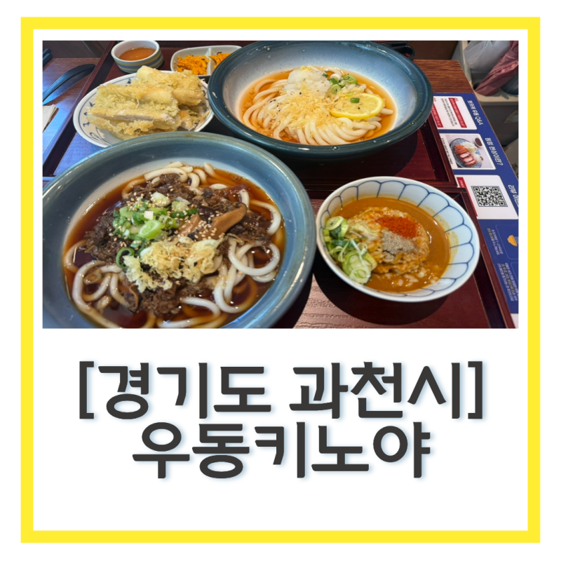 과천 우동 맛집 우동키노야 장어튀김우동 소고기 니꾸우동